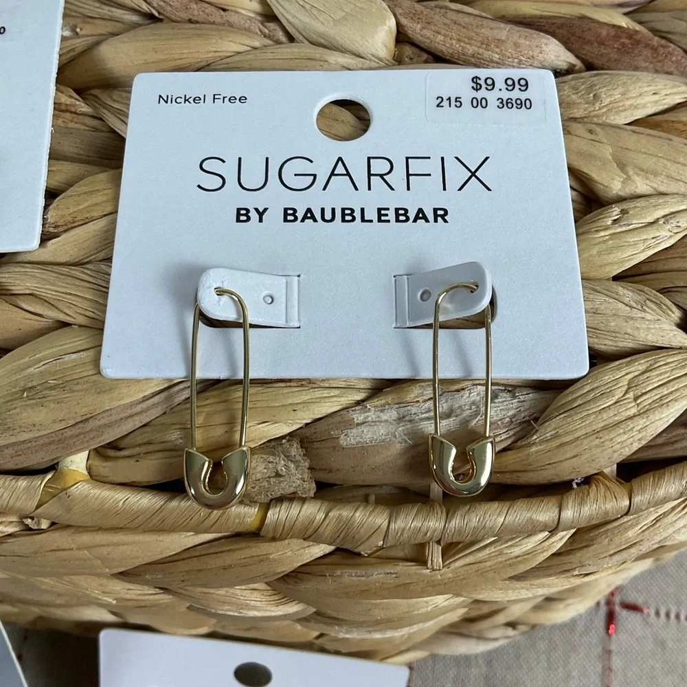 Sugarfix by Baublebar Earrings Bundle 10 Total Hearts Pearls Butterflies New